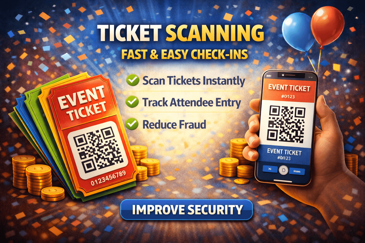 Tixoola gate scanning — QR validation, box office, and VIP